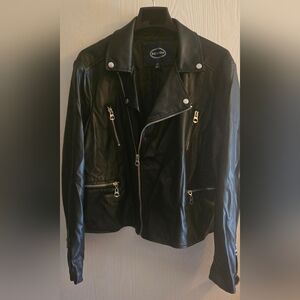 Scoop NYC Black Leather Jacket